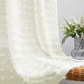 KOUFALL Cream Off White Curtains 96 Inches Long by KOUFALL