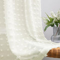 KOUFALL Cream Colored Farmhouse Curtains by KOUFALL