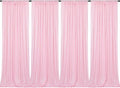 Pink Sequin Backdrop Curtains 4 Pcs 2ftx8ft Glitter Shimmer Fabric | Sparkly by B-COOL