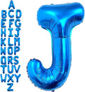40 Inch Blue Letter J Balloons, DIY Phrase Foil Alphabet Letter J Balloons DIY by LHOAVWE