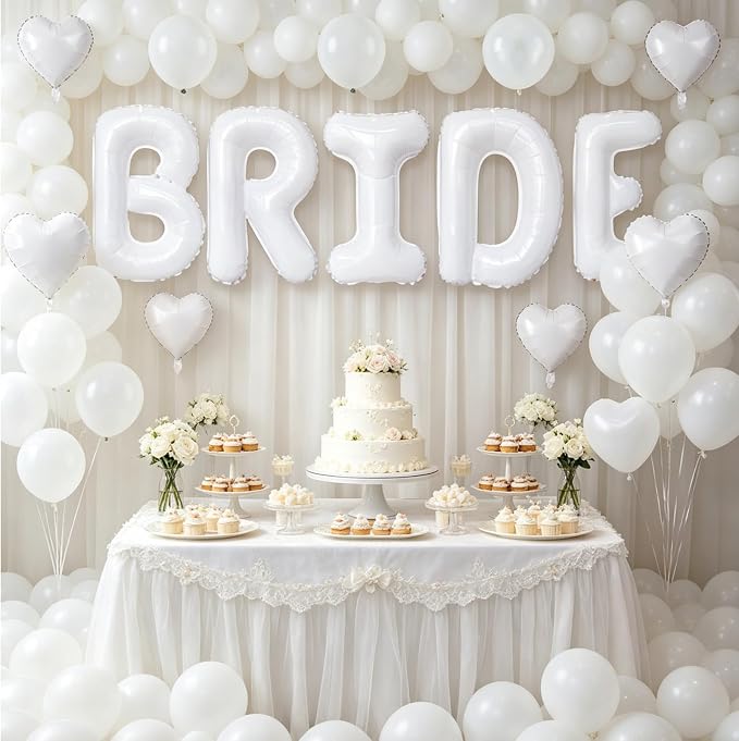 TONIFUL 40 Inch Giant Bride Balloon Bachelorette Party Decorations - Image 6