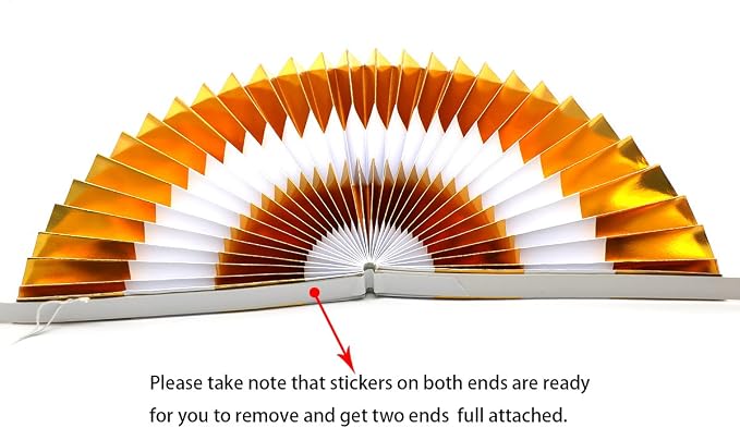 Party Hanging Paper Fans Set - Image 6