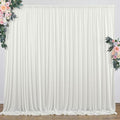 10 ft x 8 ft Wrinkle Free Ivory Backdrop Curtain by Outpain