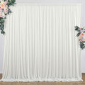 10 ft x 10 ft Wrinkle Free Ivory Backdrop Curtain by Outpain
