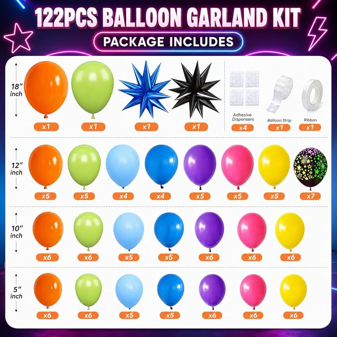 Neon Balloon Arch Kit - Image 2