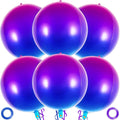 Metallic Gradient Purple Balloons, 22 Inch Large Sphere Round Balloons by AIQINHU