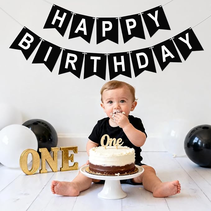 Happy Birthday Banner Birthday Party Banner NO DIY Happy Birthday Sign | - Image 6