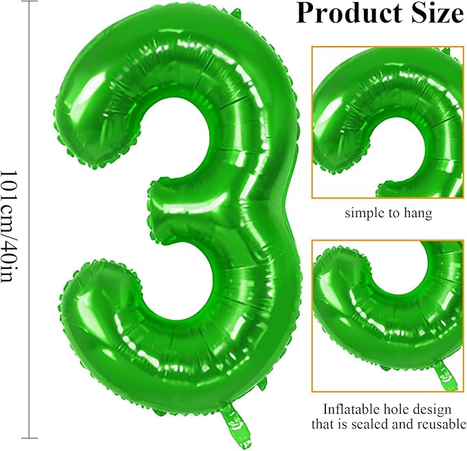 Number 43 Balloons for 43rd Birthday Party Decorations, 0-100 Large No.43 - Image 2