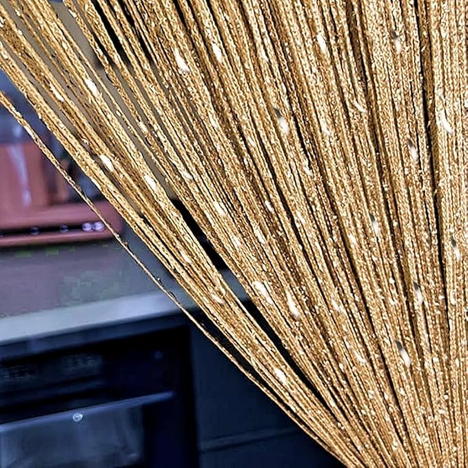 ave split Decorative Door String Curtain Wall Panel Fringe Window Room Divider - Image 3