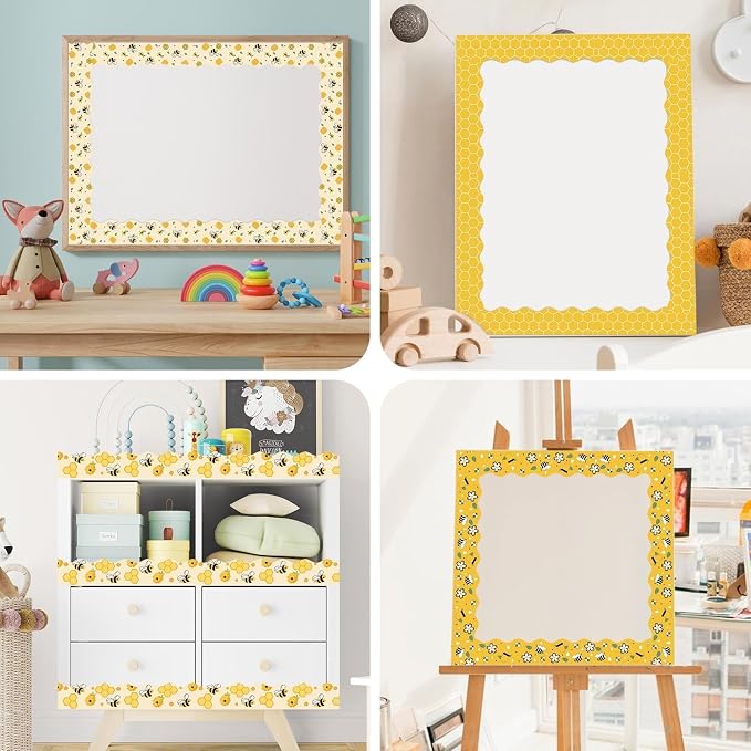 VABAMNA 84ft Bee Bulletin Board Borders Bee Classroom Decorations, Cartoon Bee - Image 2