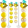 Bee Balloon Stand & Paper Lantern 2 Sets 5.5ft Bees-themed party decoration | by Unknown