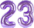 23 Balloon - Purple Birthday Number Balloons, 40 Inch Decorations Men Women | by ALPHADELTAPI
