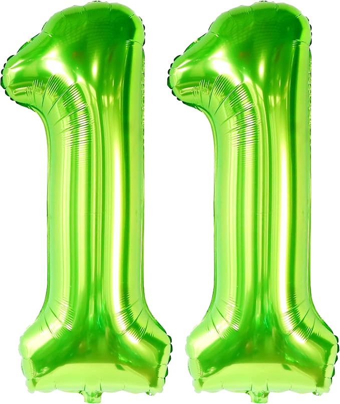 KatchOn Light Green Number 11 Balloon 40 Inch, 11th Birthday Balloon Decor | - Image 9