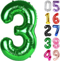 Green Number 3 Balloon 40 Inch, 3rd Birthday Party Decorations Men Women | Foil by IWERP