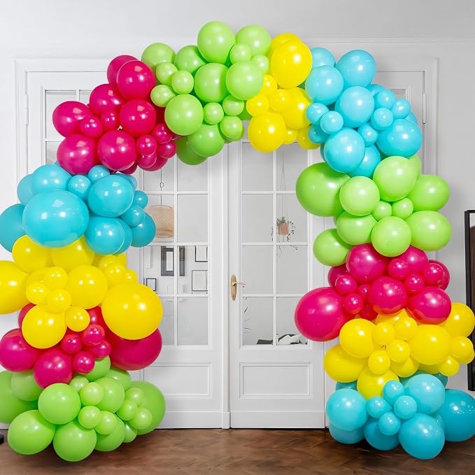 Lime Green Balloons Different Sizes 135pcs 18 12 10 5 Inch Light Green Balloon - Image 4