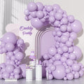 Ouddy Party 129Pcs Pastel Purple Balloons Different Sizes 18 12 10 5Inch by OuddyParty