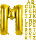 Gold Letter Balloons 40 Inch Large Letter M Balloon Aluminum | Foil Mylar Big by YUNSHANGMO