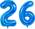 Number 26 Balloons for 26th Birthday Party Decorations, 0-100 Large No.26 by Joycard