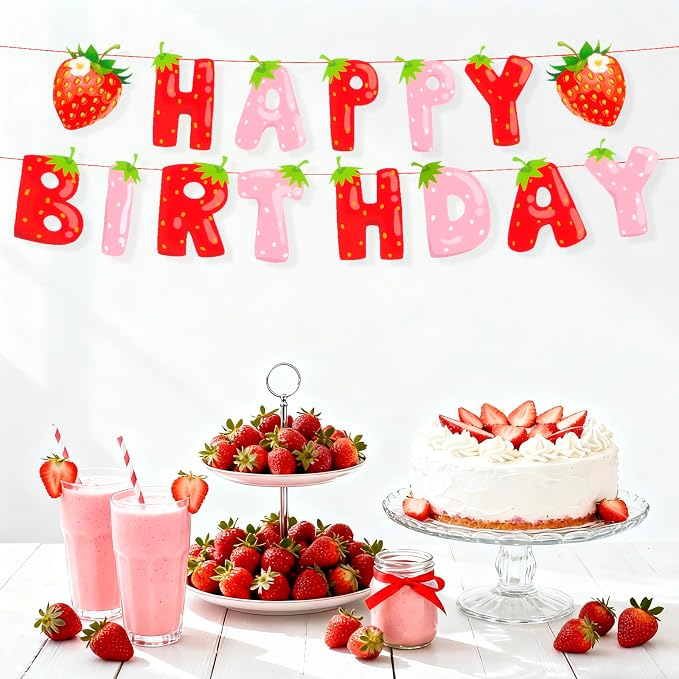 MEETINGU Happy Birthday Banner, Theme Party Decoration Supplies - Image 5