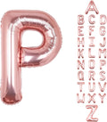 Letter Balloons Rose Gold 40 Inch P Large Big Foil Mylar Balloon | by Unknown