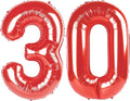 Numbers 27 Balloon 40Inch Red Balloons by Argthjy