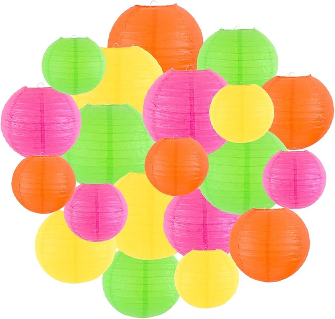 Paper Lanterns Party Decorations, Hanging Round Chinese Lanterns by Unknown