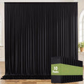 50ft x 8ft Wrinkle Free Black Backdrop Curtains by ENJOYYOURPARTY