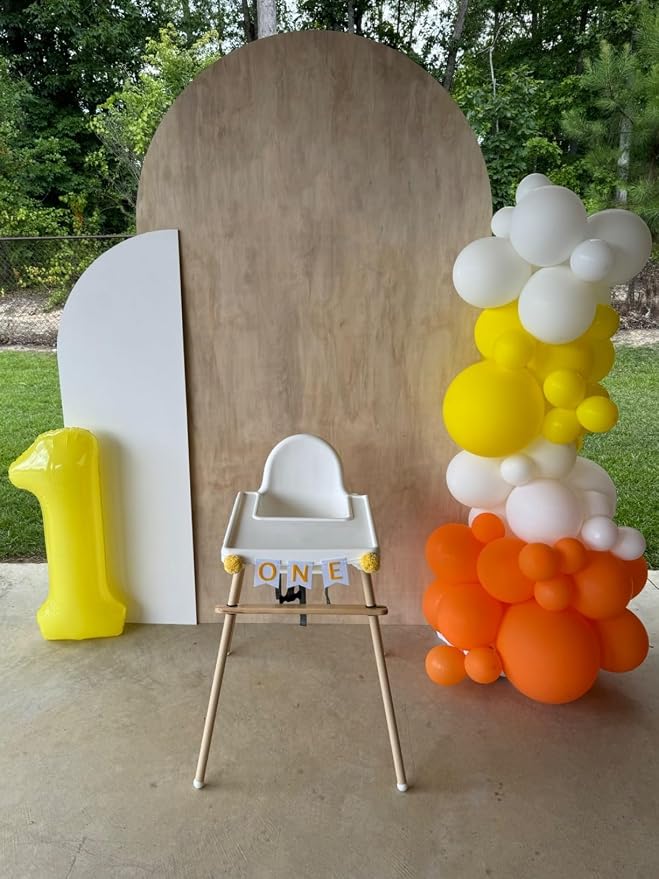 1 Balloon Numbers Birthday Decorations, 40In Yellow Balloons - Image 2