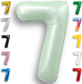 Green Number Balloon 7 Mylar Foil Balloons 32 inch by Unknown