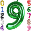 40 Inch Green Number 9 Balloon Birthday Party Decorations by Hadoife
