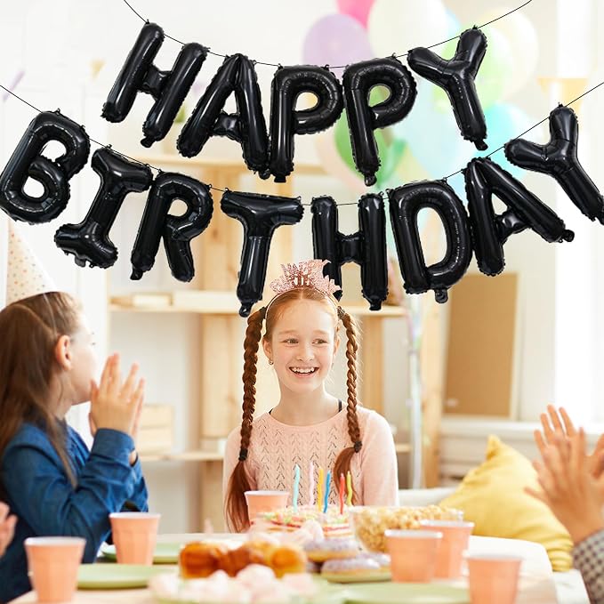 16" Happy Birthday Balloon Banner Foil - Image 5