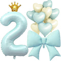LilyZheng Baby Blue Number 2 Foil Balloon Set, 40 Inch Number Balloon by LILYZHENG