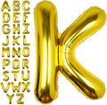 40 Inch Gold Letter K Balloon Big Foil Helium Letter Balloons A-Z | Giant Large by SULALABOO