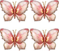 4 Pieces Pink Gold Butterfly Balloons by GIHOO
