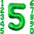 Green Number 5 Balloon 40 Inch, Vibrant Foil Numeral by Unknown