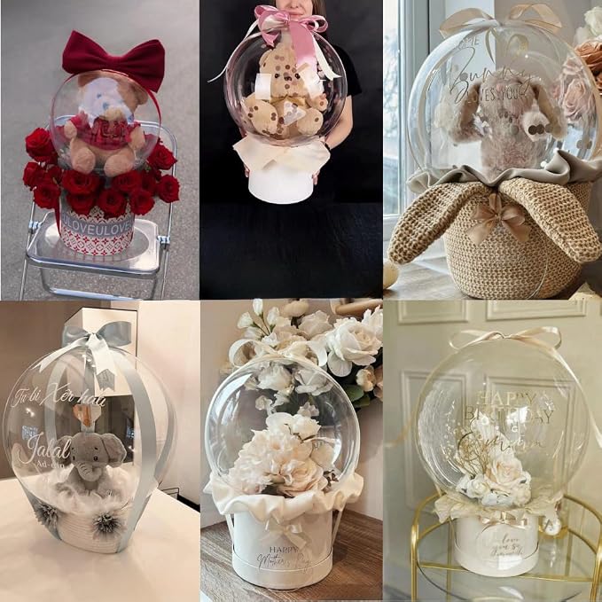 Large Clear Balloons for Stuffing, Giant Wrap Gifts for Mother's Day/Bridal - Image 5