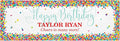 Let's Make Memories Personalized Happy Birthday Banner by LetsMakeMemories