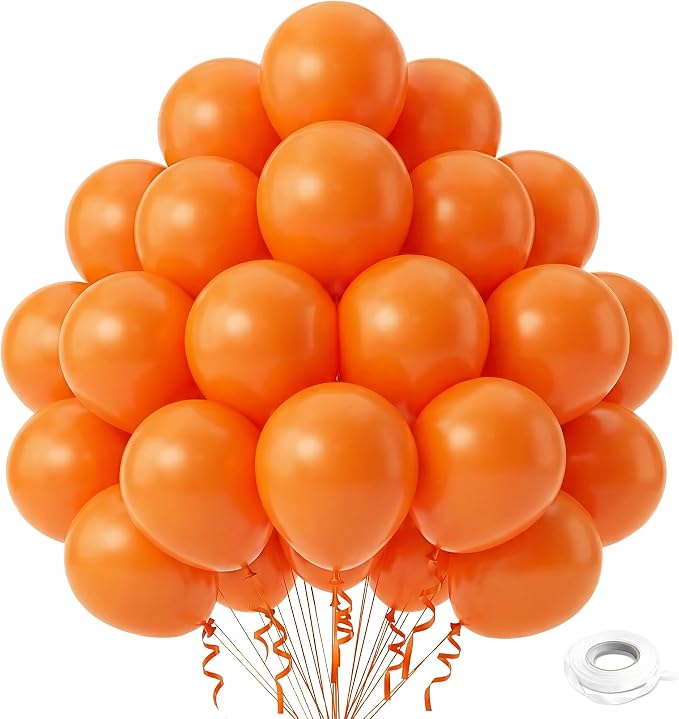 Orange Balloons, Baby Shower, Anniversary, Graduation, Wedding Decorations by GoldenParty