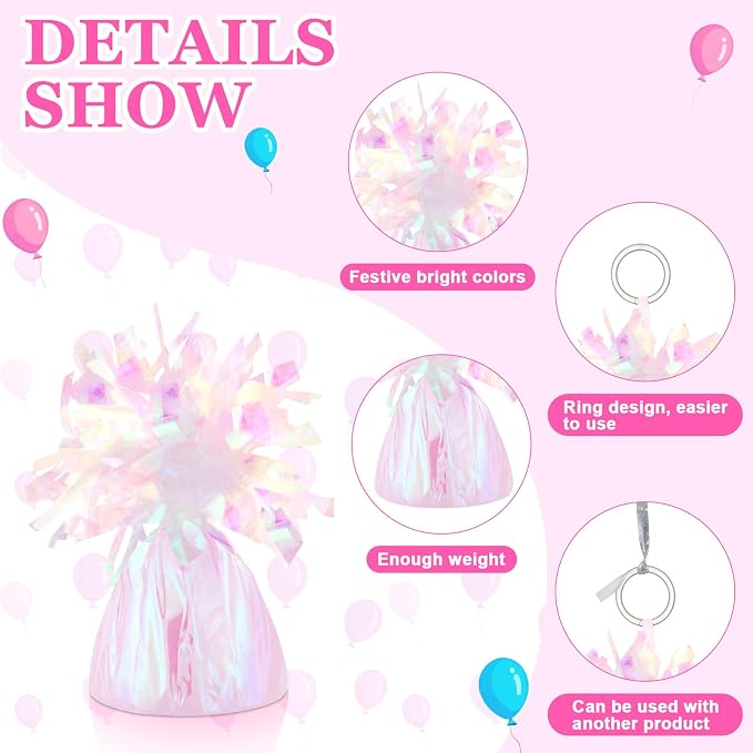 Yunsailing 25 Pcs Heavy Metallic Balloon Weights - Image 3