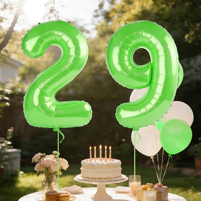 40 Inch Number 29 Balloons for 29th Birthday Party Decorations, 0-100 Fruit - Image 3
