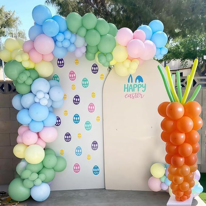 Pastel Rainbow Balloons Arch Kit, Easter Balloon Garland - Image 5