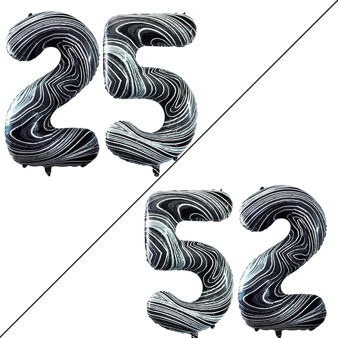Number 25 Balloons for 25th Birthday Party Decorations, 42 Inch Jumbo Foil by GOER