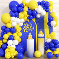 153Pcs Royal Blue and Yellow Balloon Garland Arch Kit by Unknown