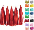 Red Tassel Garland 20 Pcs, Tissue Paper Tassels Garland Banner by ODDODDY