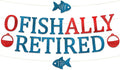 Pre-Strung Ofishally Retired Glitter Banner by SterlingJamesCo