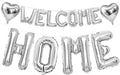 Welcome Home Balloons Silver, 40Inch HOME and 16Inch Welcome Foil Balloons by Xinvery