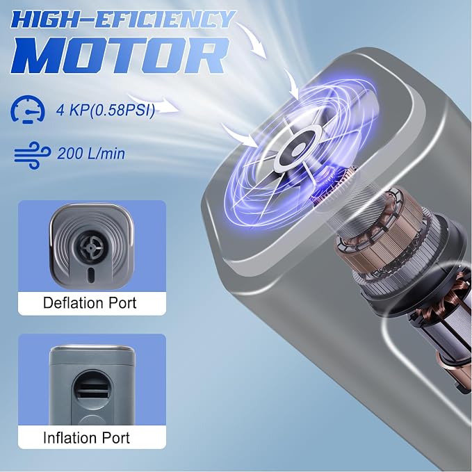 Electric Balloon Pump, Portable USB Rechargeable Air Pump - Image 3
