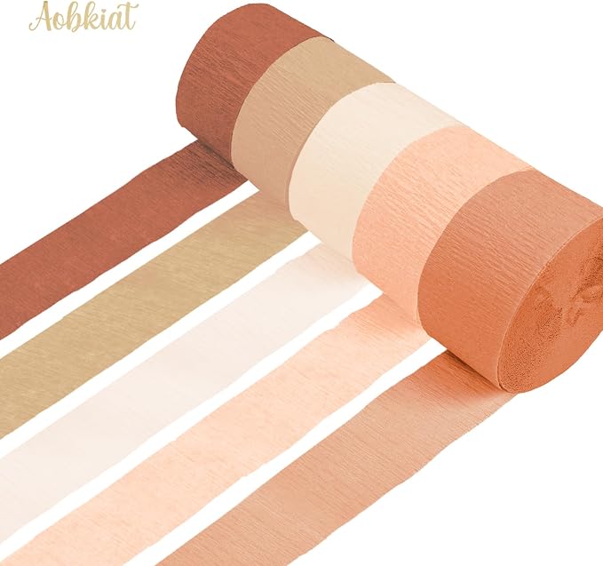 AOBKIAT Brown Boho Streamers Party Decorations - Image 3