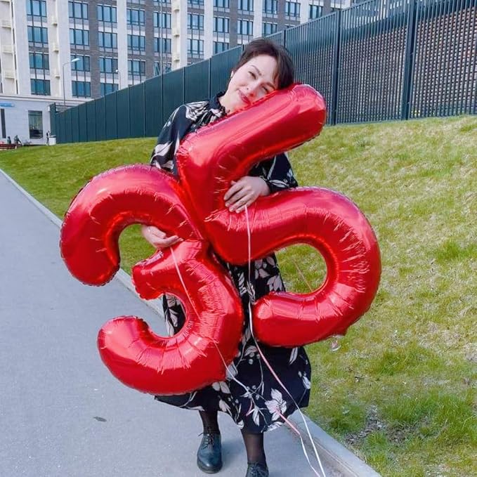 Numbers 23 Balloon 40Inch Red Balloons - Image 4