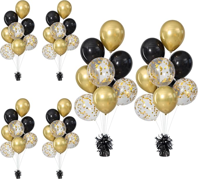 Black Balloon Weights Pack of 6 - Image 3